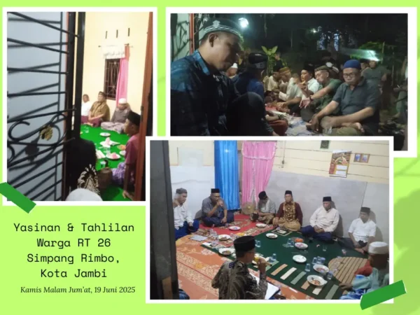 Yasinan Dan Tahlilan Warga RT Di Kota Jambi